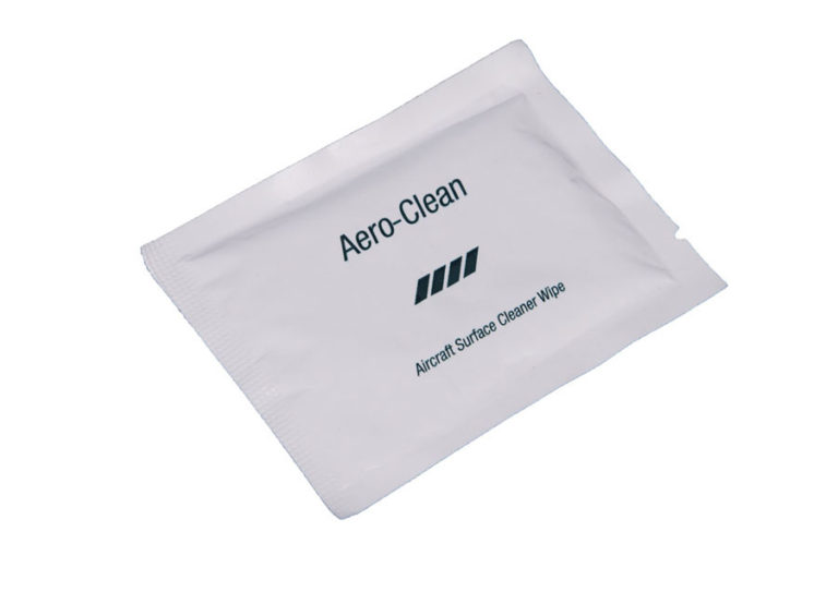 Aircraft surface cleaner wipe “Aero-Clean”