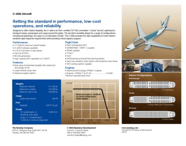 Brochure Boeing C-40A