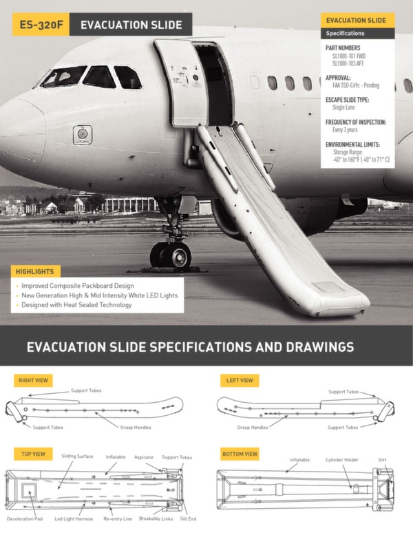 Brochure toboggan d\'évacuation ES-320F