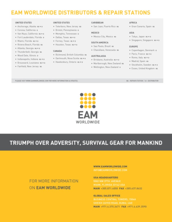 Evacuation raft series brochure