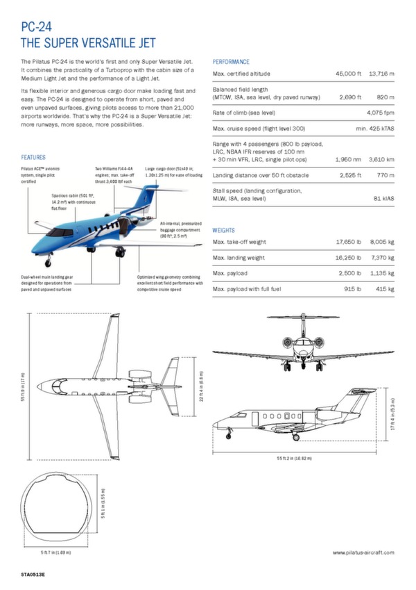 Pilatus PC-24 - factsheet