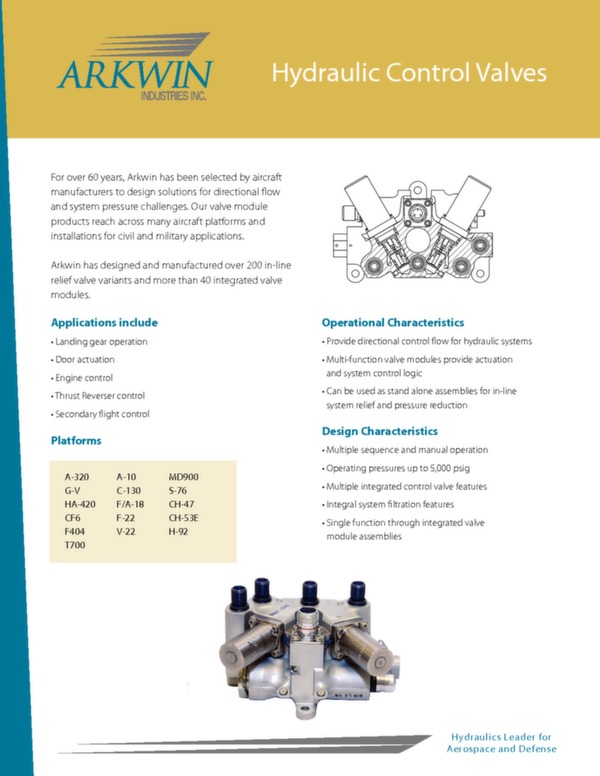 Arkwin - Hydraulic control valves