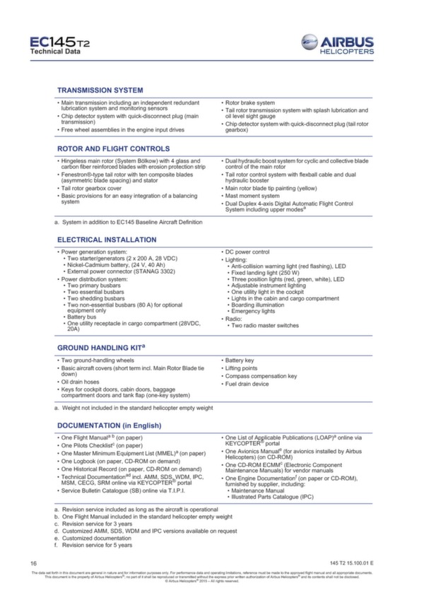 H145 Technical Data - Airbus helicopters