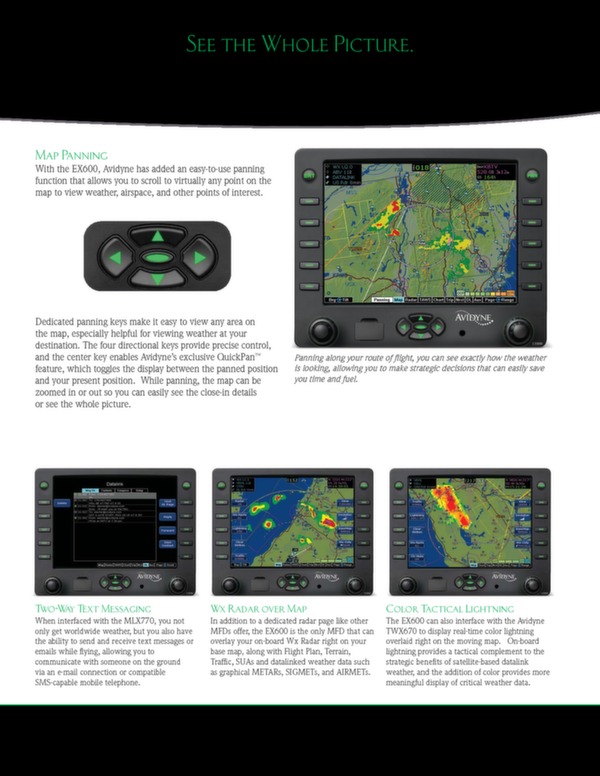 Avidyne Corp. - Multi function display EX 600 Brochure