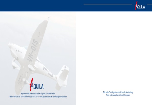 Aquila A211 brochure