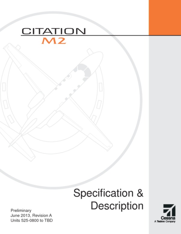 Cessna Citation M2 technical data