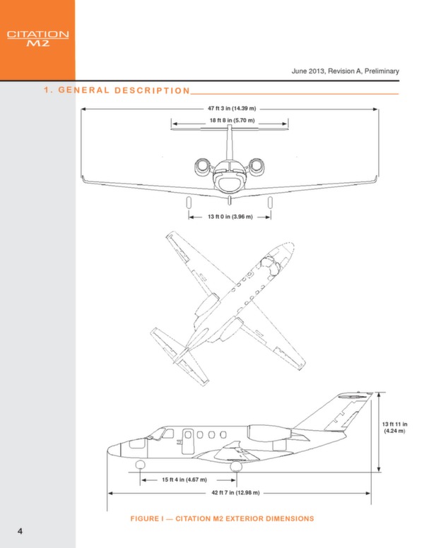 fiche technique Cessna Citation M2