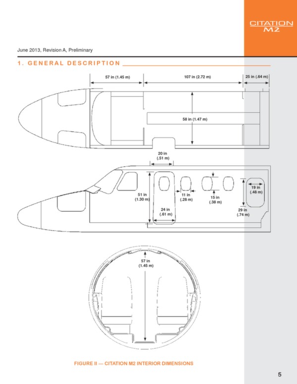 Cessna Citation M2 technical data