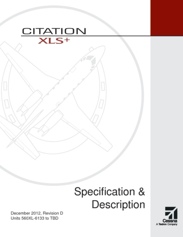 Cessna Citation XLS+ technical data