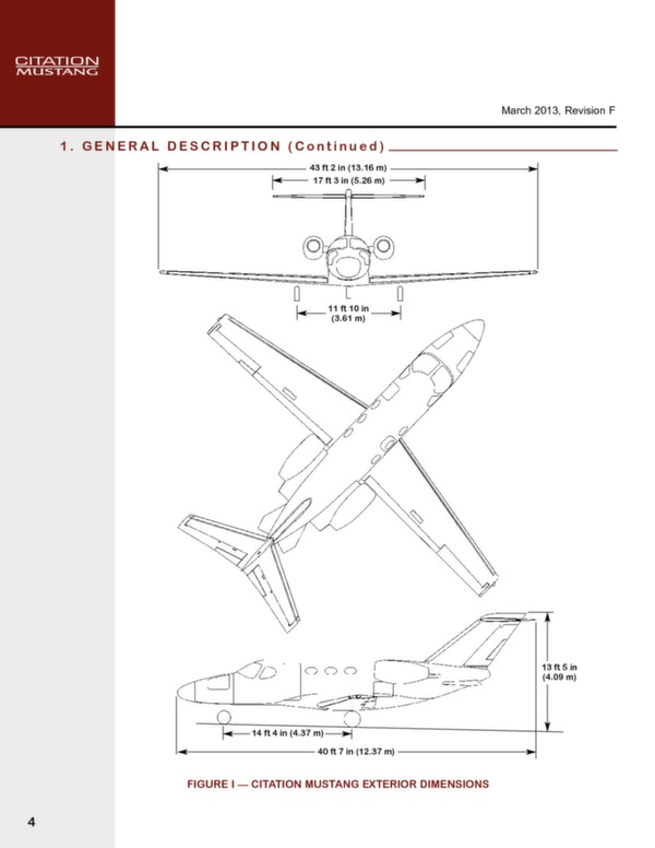 Cessna Citation Mustang technical Data