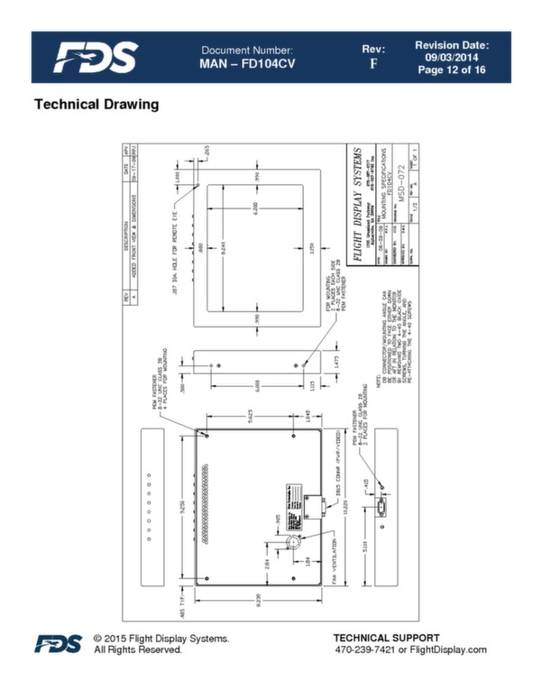 10.4\'\' HD LCD display FD104CV brochure 