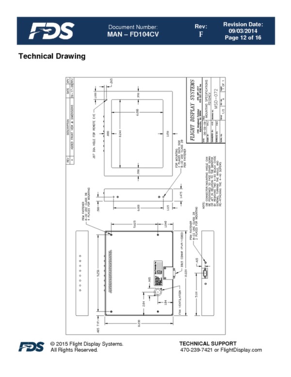 Brochure écran LCD 10.4\'\' HD FD104CV