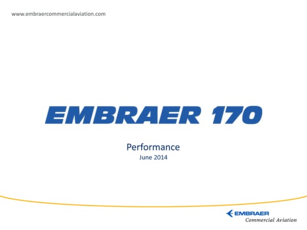 Embraer 170 - performances