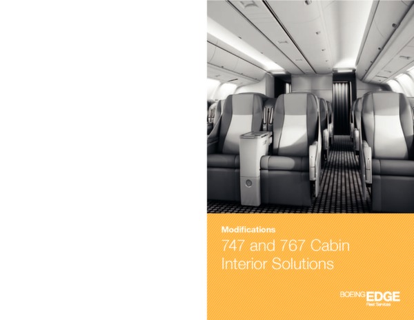 Aménagement intérieur d\'avion pour B747 and B767