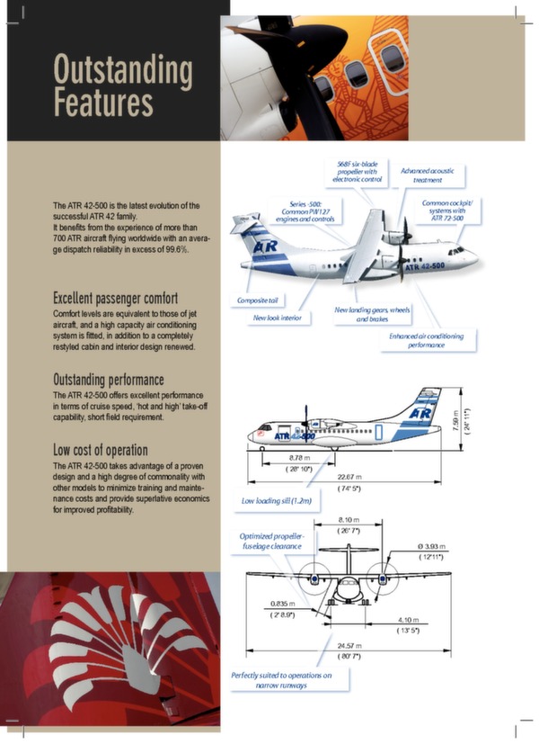 ATR 42-500 - un nouveau standart d\'excellence