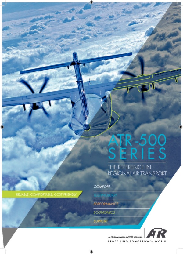 ATR -500  SERIES - The reference in regional air transport