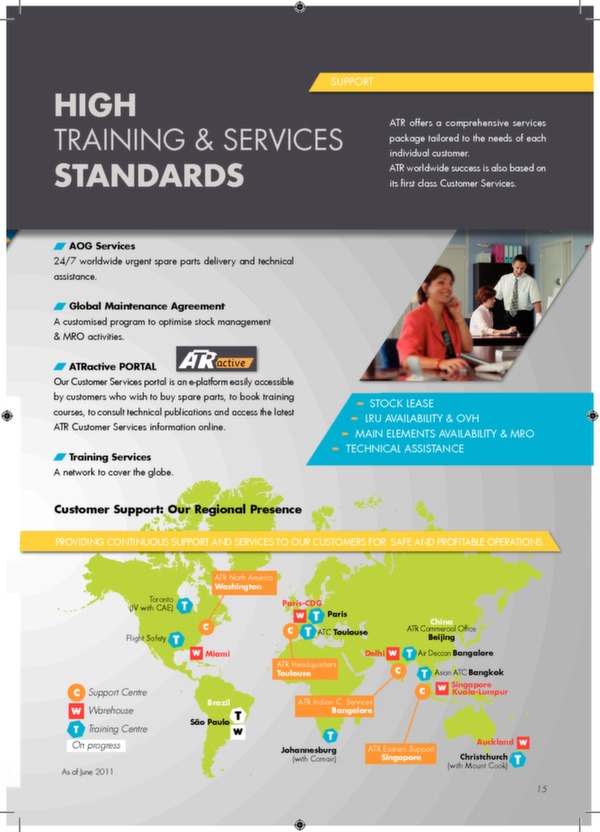 ATR -500  SERIES - The reference in regional air transport