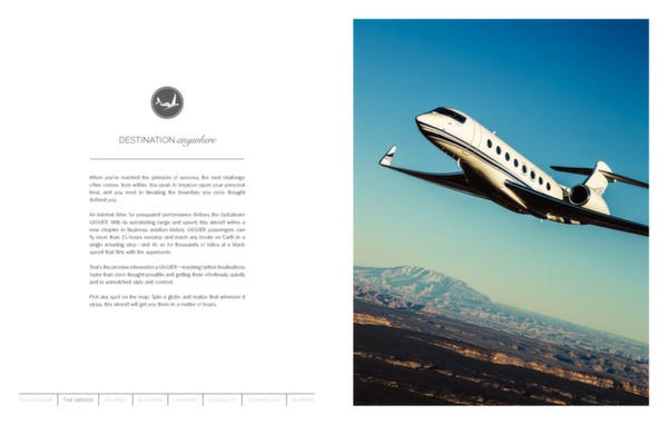 Gufstream G650ER product brochure