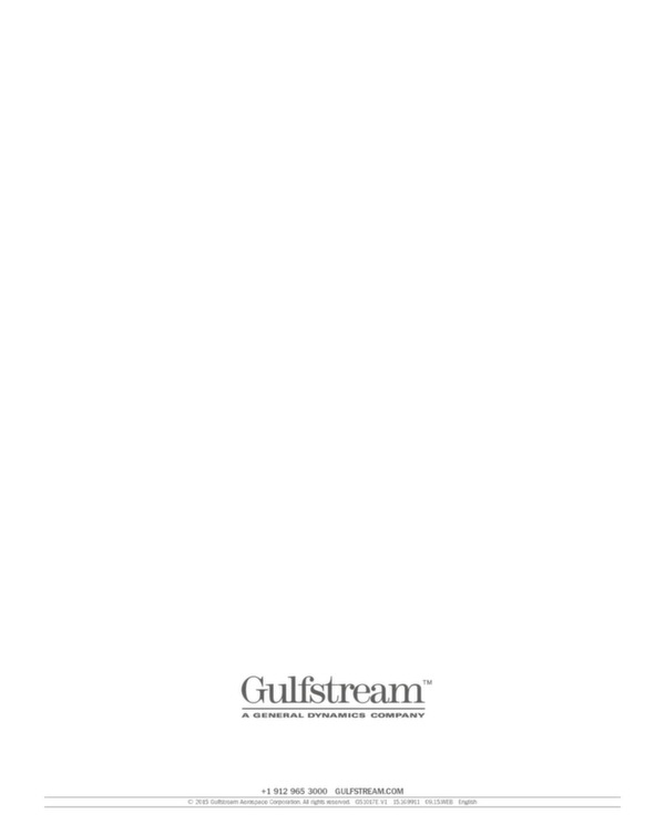 Gufstream G650ER - SpecSheet