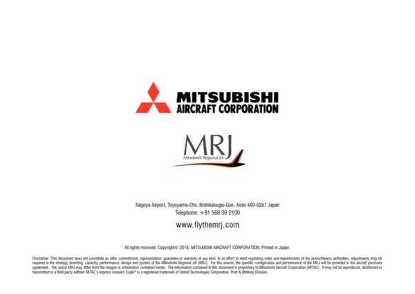 Mitsubishi MRJ brochure