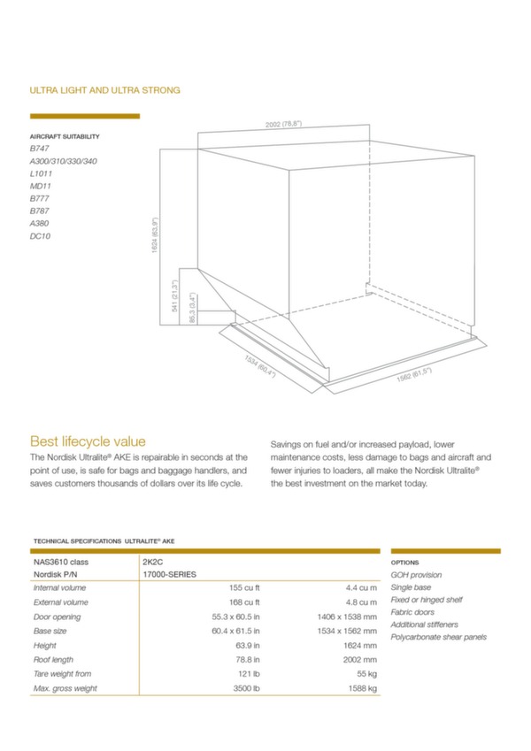 Conteneur Nordisk UltraLite®