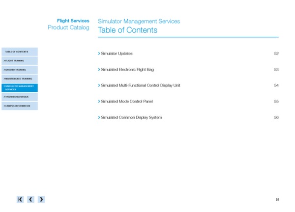 Boeing Flight Services - Catalogue produits