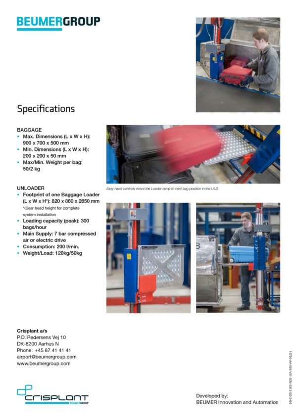 Systèmes automatiques de chargement bagages - Baggage Loader