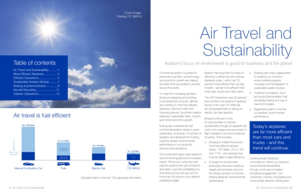 Boeing : Aviation commerciale et environnement