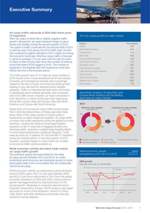 Boeing: World Air Cargo Forecast