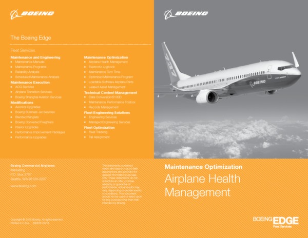 Boeing: Maintenance optimization