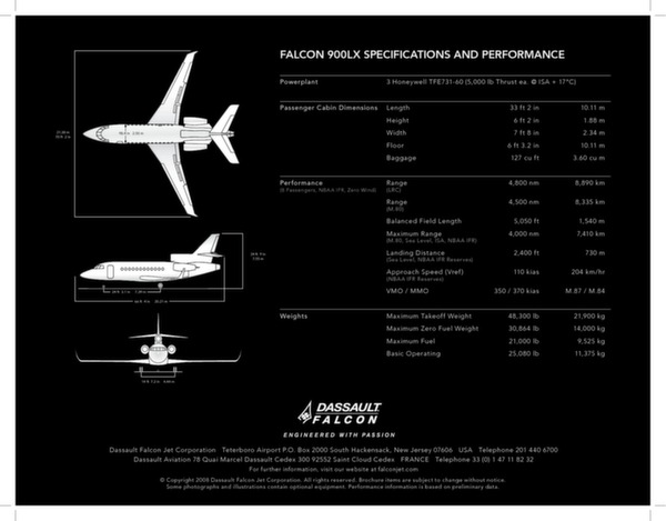 Dassault Falcon 900LX (brochure)
