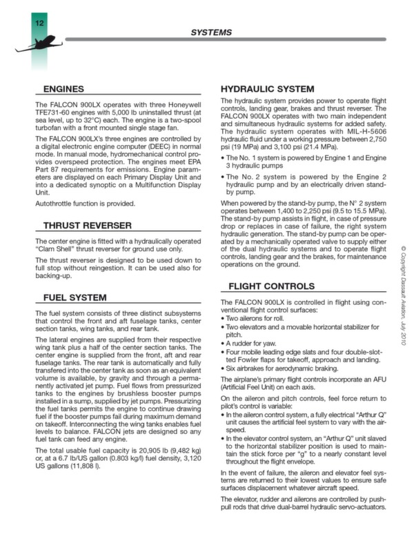 Dassault Falcon 900LX (brochure)