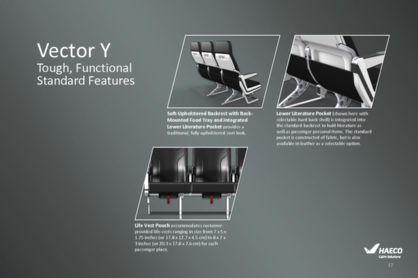 Economic seat Vector Y brochure