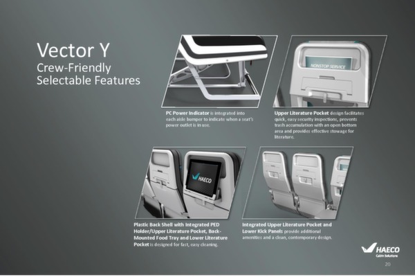 Economic seat Vector Y brochure