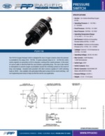 P24118 Oxygen pressure switch specification sheet