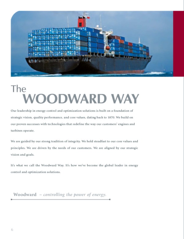 Brochure présentation Woodward