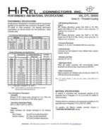 MIL-DTL 38999 series III connectors data sheet 