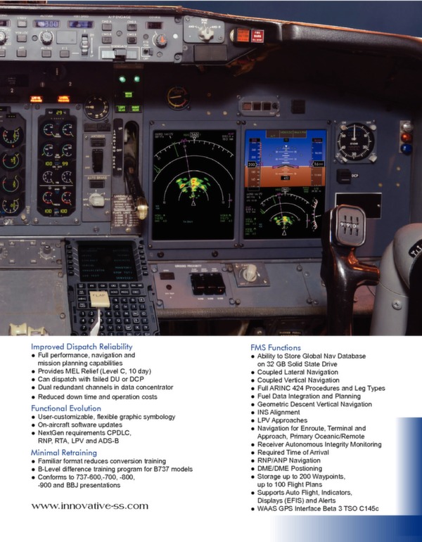 Brochure Poste de pilotage NextGen B737