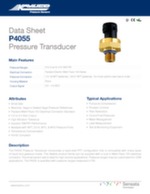Pressure transducer P4055 data sheet