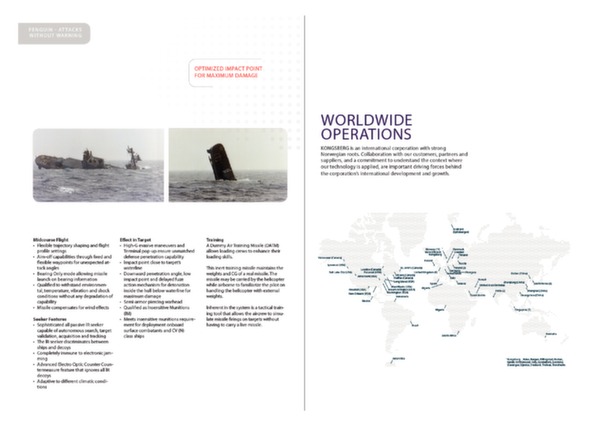 Antiship missile Penguin brochure