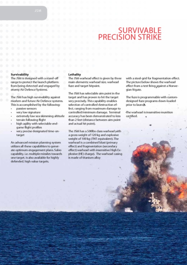 Joint strike missile brochure