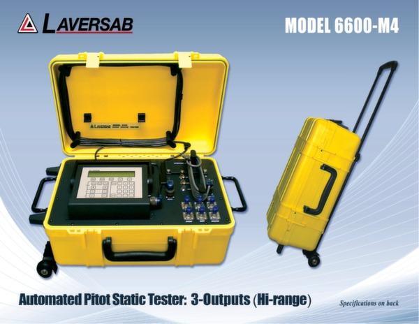 Données techniques test militaire pitot static model 6600-M4