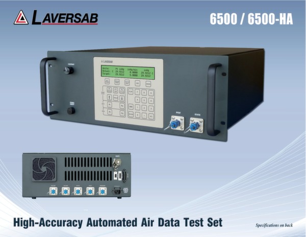 Données techniques test et mesure d\'air model 6500-HA