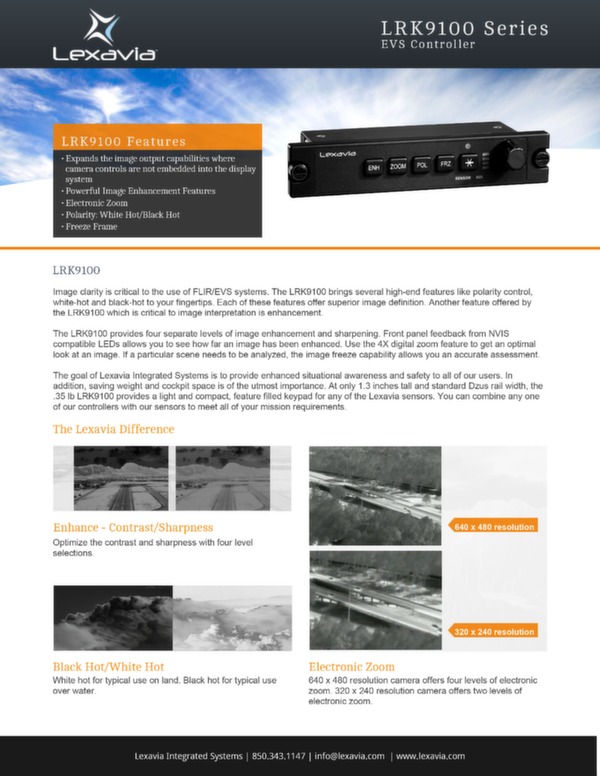 Brochure controleur EVS LRK9100 series