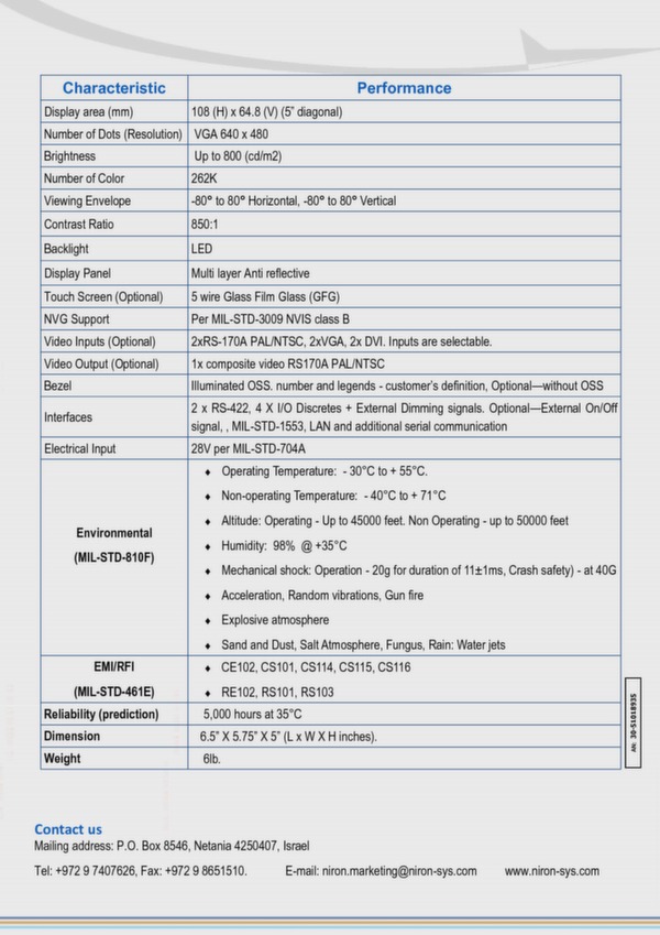 Brochure système contrôle armement ACU-5