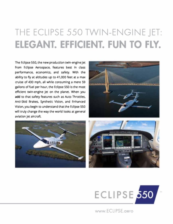 Eclipse 550 brochure