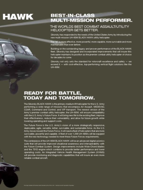 UH-60M Black Hawk brochure