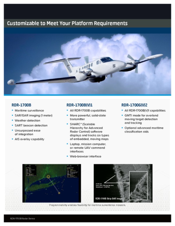 RDR-1700B Radar Series brochure