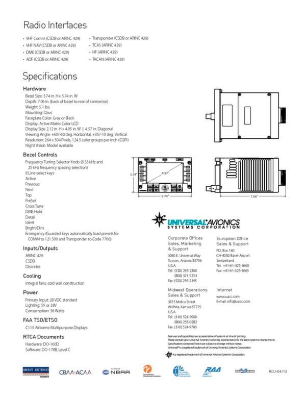 Brochure RCU radiocommande