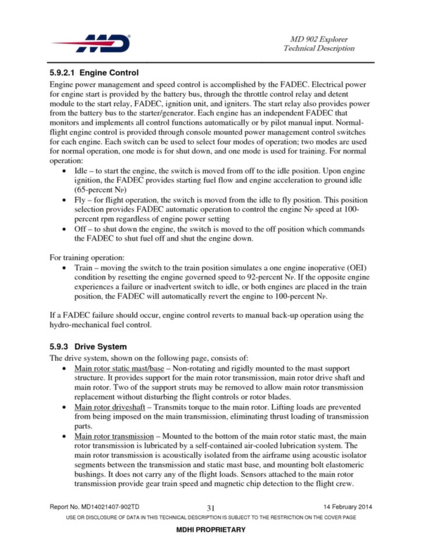 MD Explorer helicopter technical description